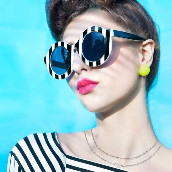 9 Pieces Women Girls Sliver Layered Chain Choker Necklace Layered Pendant Choker - Picture 5 of 8